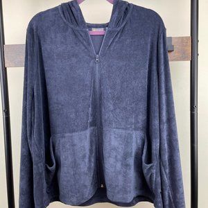 Zella Hooded  Zip Spa Jacket, 2X